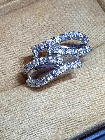 18K REAL GOLD RING WITH DIAMONDS, WEIGHT RING-6,0 GR – AND DIAMONDS 30 PIS,WEIGHT DIAMOND-09 carats,