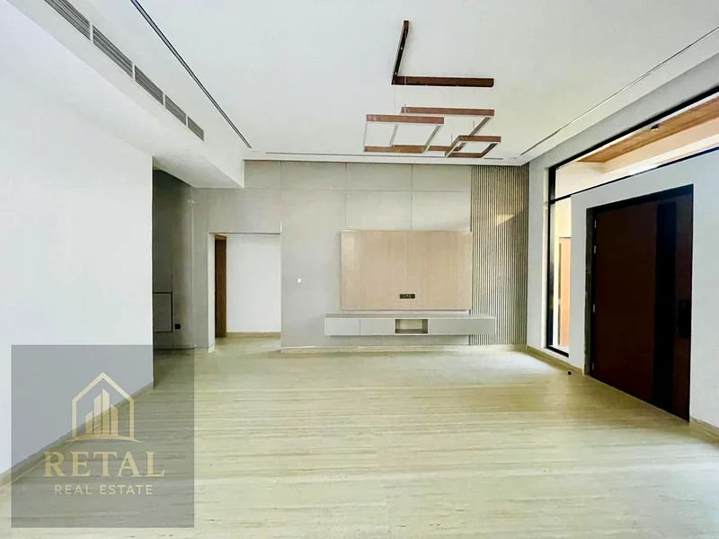 Luxury villa for sale in Ajman, Al Bahia area – 5 master bedrooms, majlis, living room, fitted kitchen, maid’s room, central AC, super deluxe finish63882823548035114