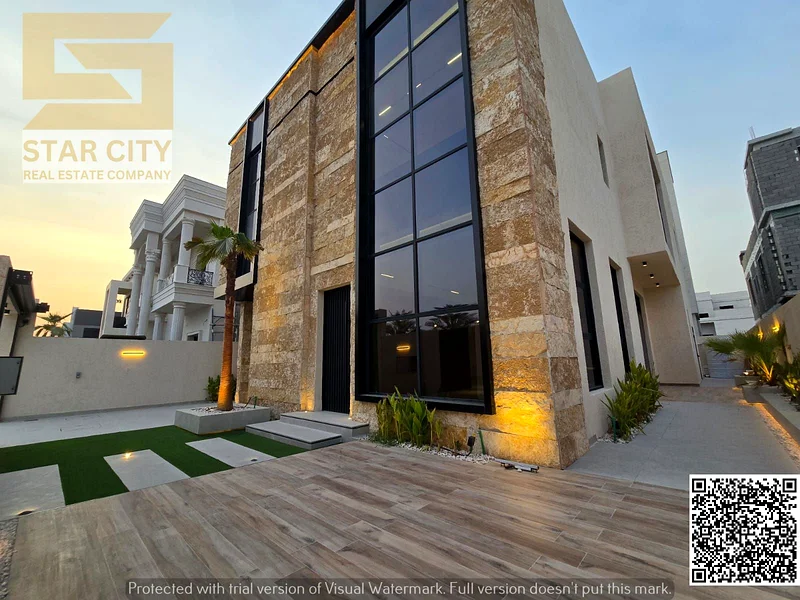 6BR Villa + Majlis + 2 Halls + Maid’s Room + Rooftop – Premium Stone Facade & Luxury Finish63873719198209110