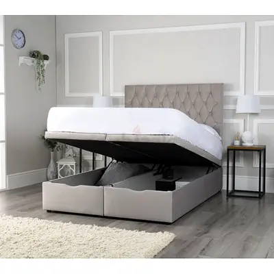 Elegant Storage Bed with Stylish Headboard