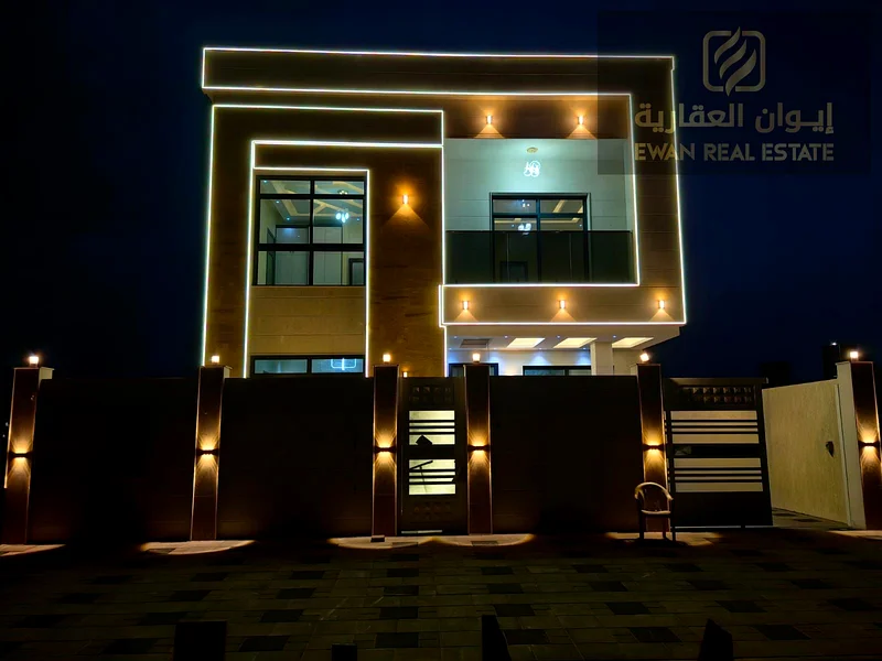 A wonderful villa for lovers of tranquility and distinction in the most prestigious area of ​​Ajman, Al Helio 2. With all amenities, a villa for sale63909666247042110