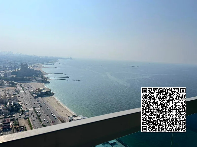 شقة بغرفة نوم واحدة مع إطلالة على البحر متوفرة للبيع في برج كورنيش عجمان63869813984641110