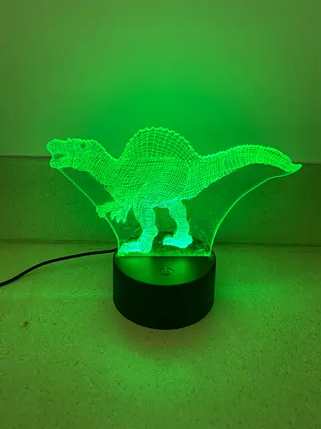 3D LED Dinosaur Night Light Like New