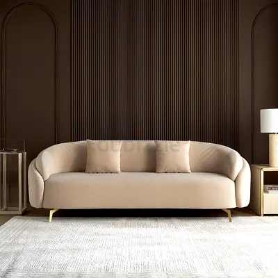 Elegant beige sofa
