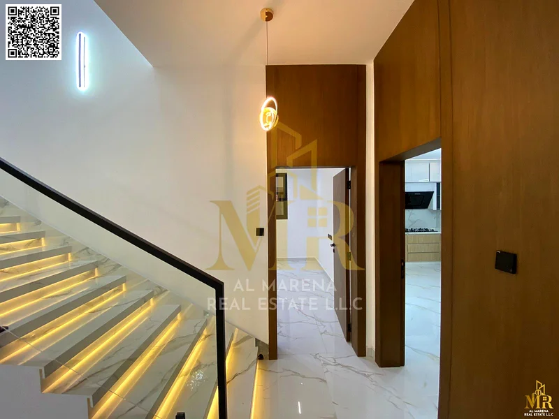For Sale – Luxury Villa in Al Helio 2 – Ajman | 5 Master Bedrooms + Maid Room + 2 Halls | Price AED 1,600,000 Registration Fees Included – Freehold63909116772355114