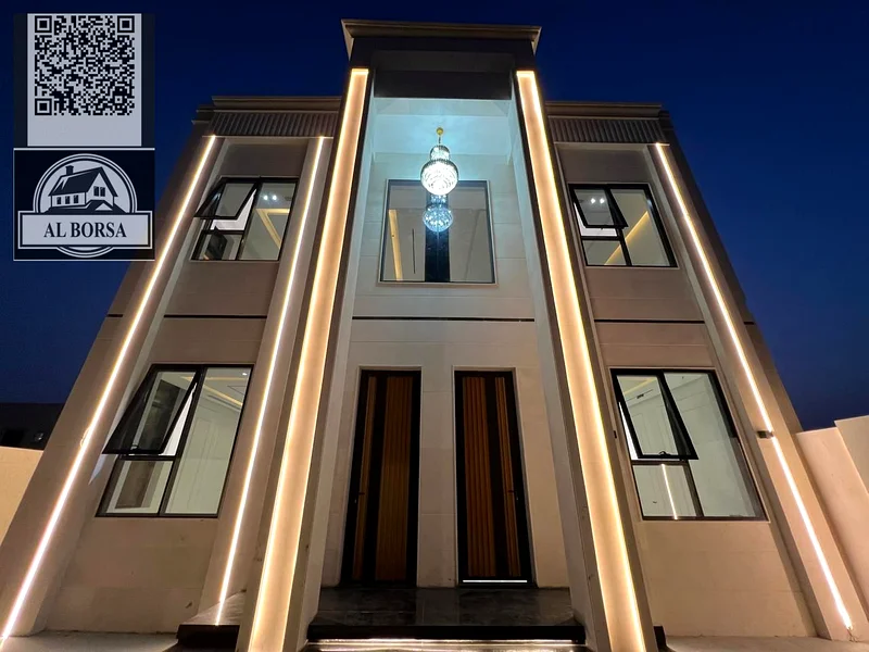 🏡 For sale, a classic villa, all stone, in Al Helio 2, Ajman, 4 master bedrooms, a living room, and a hall, ready with the key, including registratio63911197548545113