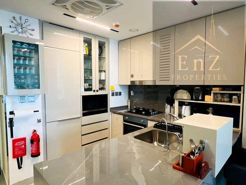 شقة جديدة بالكامل مفروشة بغرفة نوم واحدة وحمامين مع ترقية فاخرة بالكامل | جاهزة للانتقال63793691918082111