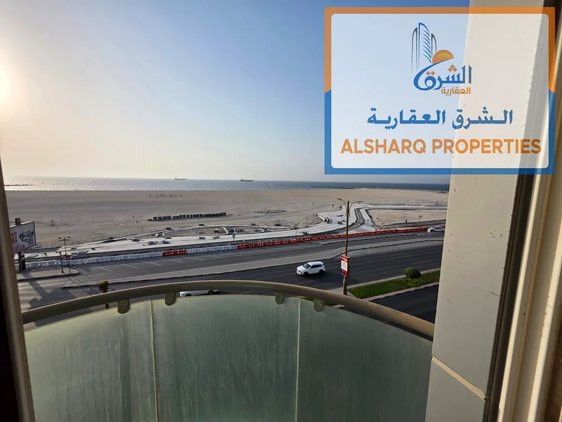 وحدة الخاص بك معنا عبارة عن غرفة وصالة على كورنيش عجمان مع شرفتين تطل مباشرة على البحر وبسعر ممتاز جدًا، الصف الأول من63811666070915110