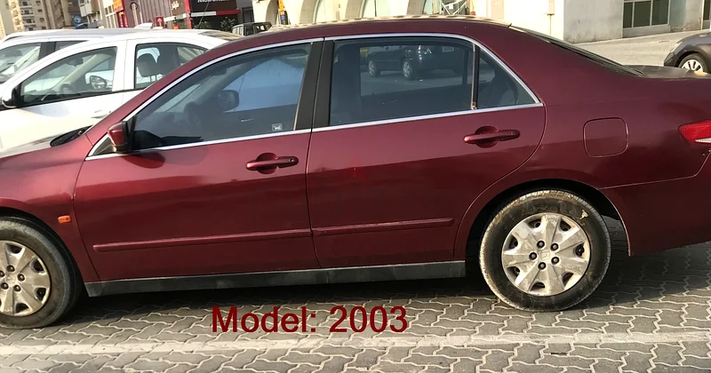 أكورد هوندا 2003 سعة 2.4 لتر بحالة ممتازة مسجلة حتى 14/06/202663699032759427111
