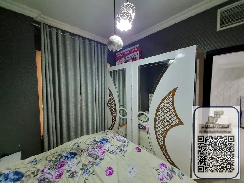 شقة متوسطة، غرفة نوم واحدة وصالون، مفروشة، تشمل الفواتير، بسعر جيد63709678633986114