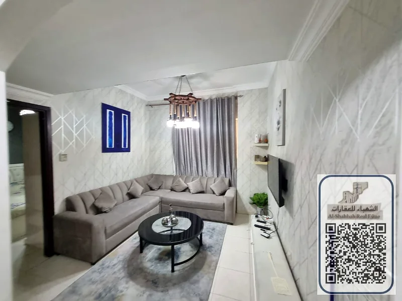 شقة متوسطة، غرفة نوم واحدة وصالون، مفروشة، تشمل الفواتير، بسعر جيد63709678633986112