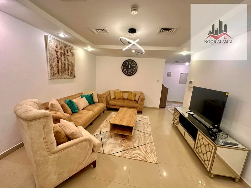 Sharjah Al Khan Beach Tower 2, two-bedroom apartment, hall, kitchen, two bathrooms and balcony63827987775361111