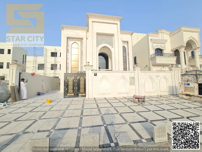🏡 For Sale: Classic Villa – 5 Master Bedrooms + Majlis + Living Room + Main Kitchen + Maid’s Room + Fountain – Large Setback, Includes Registration,63909440450689112
