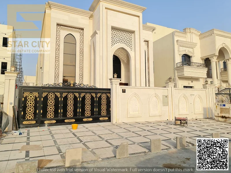🏡 For Sale: Classic Villa – 5 Master Bedrooms + Majlis + Living Room + Main Kitchen + Maid’s Room + Fountain – Large Setback, Includes Registration,63909440450689110