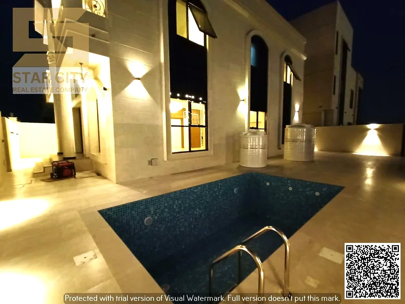 🏡 For Sale: Luxury Corner 5-Bedroom Villa with Majlis, Living Room, Pool & Indoor Parking – Large Setback, Ajman63909440391171110