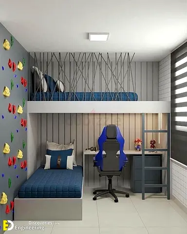Stylish Bunk Bed and Study Station for Your Dream Room