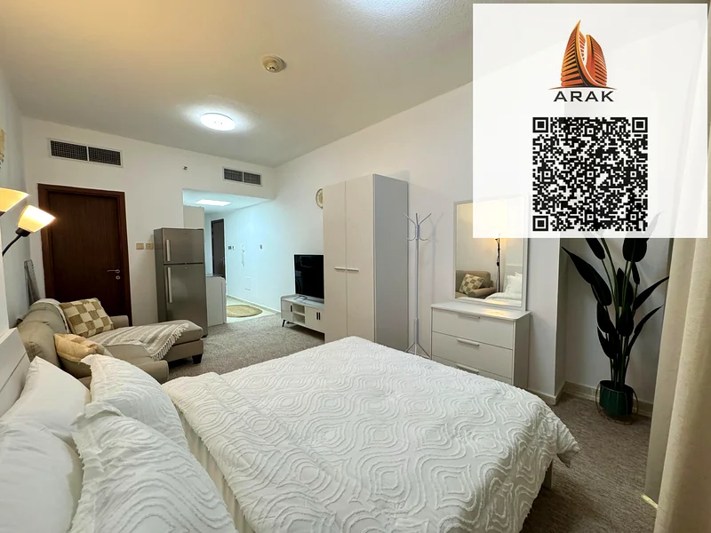 🏢✨ شقة من غرفة واحدة مفروشة بالكامل للإيجار – أبراج أورينت، عجمان! ✨🏢  📍 الموقع:  تقع في قلب عجمان، داخل الأبراج الشهيرة أورينت. موقع متميز63708237371905114