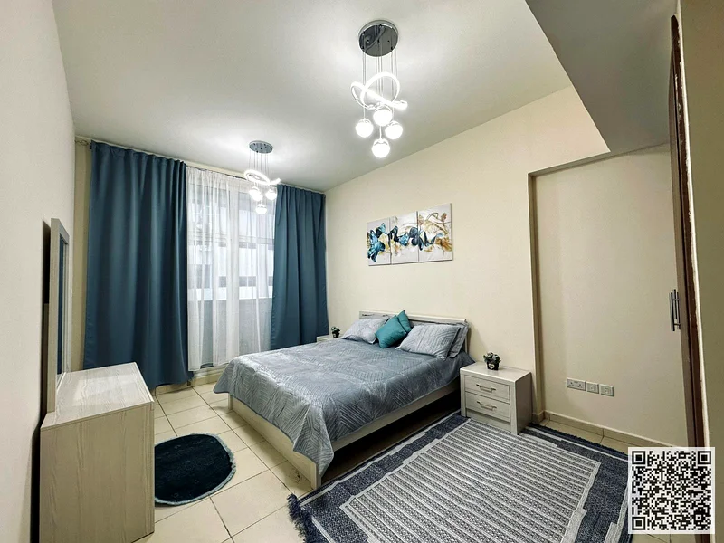Furnished One-bedroom apartment for monthly rent in Ajman, Al Rashidiya 3 - Ajman One Towers ✔️ Bills and internet included ⚡📶 Private parking63836977097217111