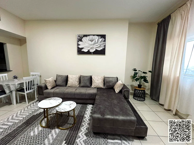 Furnished One-bedroom apartment for monthly rent in Ajman, Al Rashidiya 3 - Ajman One Towers ✔️ Bills and internet included ⚡📶 Private parking63836977097217112