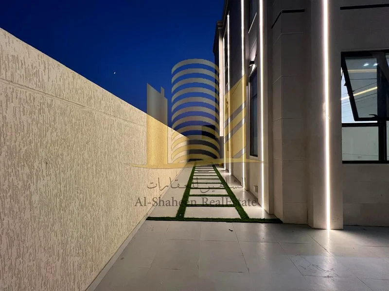 Classic all-stone villa for sale - Corner | Ajman - Al Helio 2 area, prime location in Al Helio 2 - Ajman, two-story villa (ground + first floor)63909334029057113