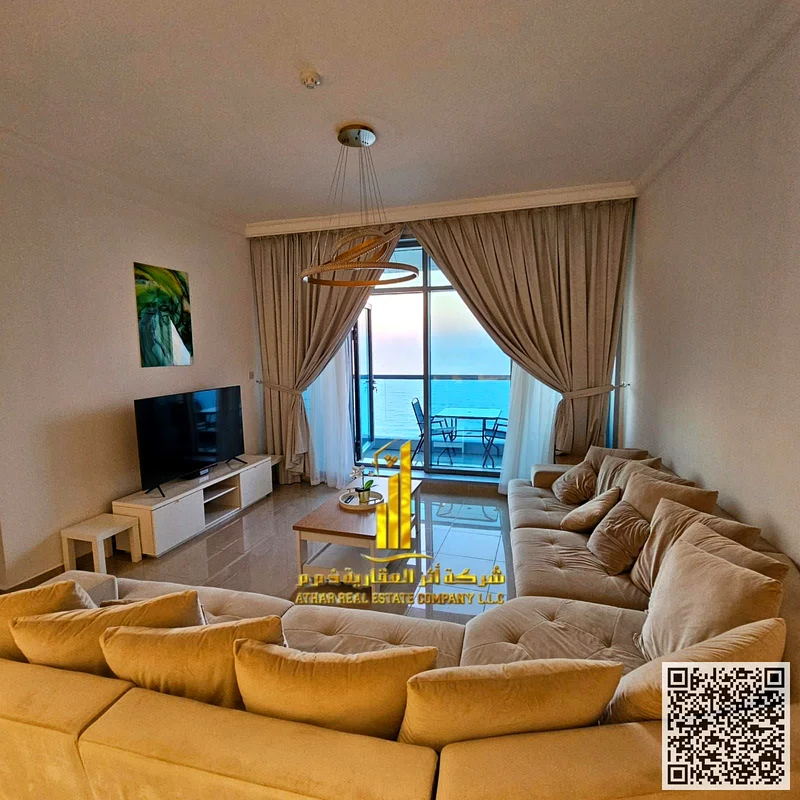 With a full sea view, the most luxurious and elegant two-bedroom apartment, fully furnished with new, very elegant furniture, including all services,63852914793859111