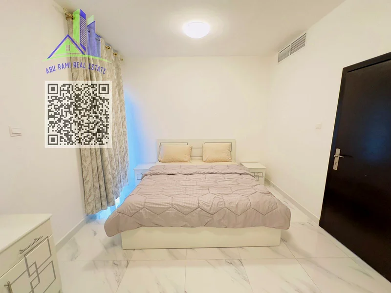 Furnished  1 BHK apartment for monthly rent, Ajman, Al Rashidiya area, with balcony, included.63838223038466111