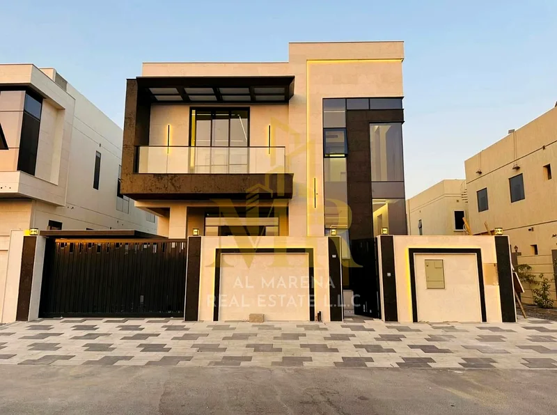 🏡 للبيع: فيلا فاخرة في الباهية – عجمان | طابقين + سطح | 5 غرف نوم رئيسية | مجلس + 2 غرف معيشة | مطبخ حديث | 1,950,000 درهم إماراتي (Ne63883480381315111
