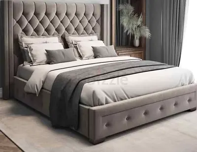 Premium high Quality fabric bed available in 200*200 Super king size