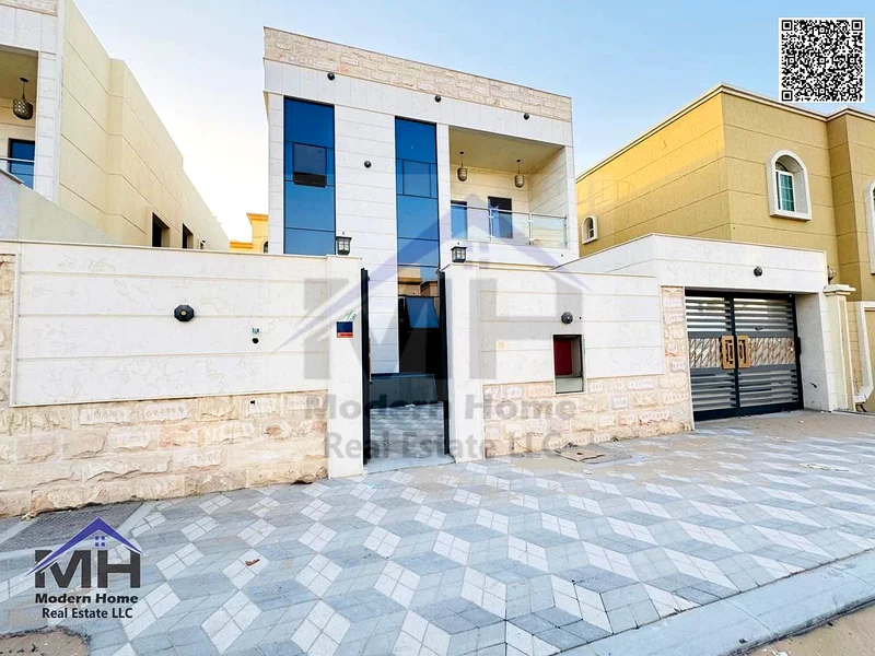 Without annual fees, own a villa in Ajman. first resident, freehold, super deluxe finishing, within a residential area, close to all services.63870034636675112