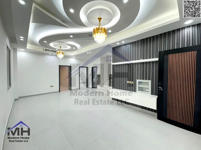 At a price including fees and installation central AC, own a villa in Ajman, first resident, freehold, sound system cameras, opposite Al Hamidiya Park63909334037378114