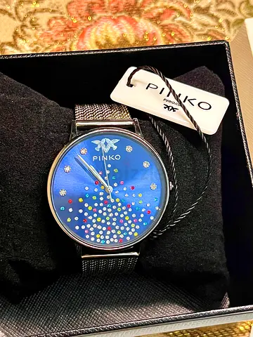 Authentic PINKO ITALY Luxury Watch with Swarovski FULL SET Italian brand Perfect Gift  lv mk 21k 18k