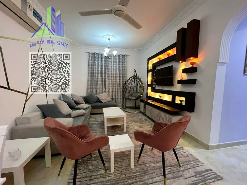 Two rooms and a hall, furnished, VIP - monthly rent - on Sheikh Ammar Street - close to the Saudi German63838025203329110