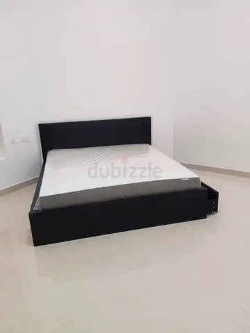 IKEA Malam king size 180×200cm bed frame with IKEA mattress and 2 big storage drawers underneath