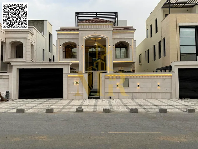 🏡 للبيع: فيلا فاخرة في الباهية - عجمان | طابقان + سطح | 6 غرف نوم رئيسية | مجلس + غرفة معيشة | 2,250,000 درهم (قابل للتفاوض)63883480399874110