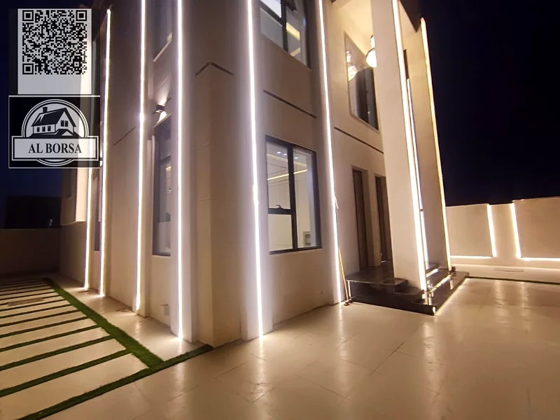 Corner villa for sale in Al Helio 2, Ajman, 4 bedrooms, a majlis, a hall, a kitchen, a spacious are63911619923331111