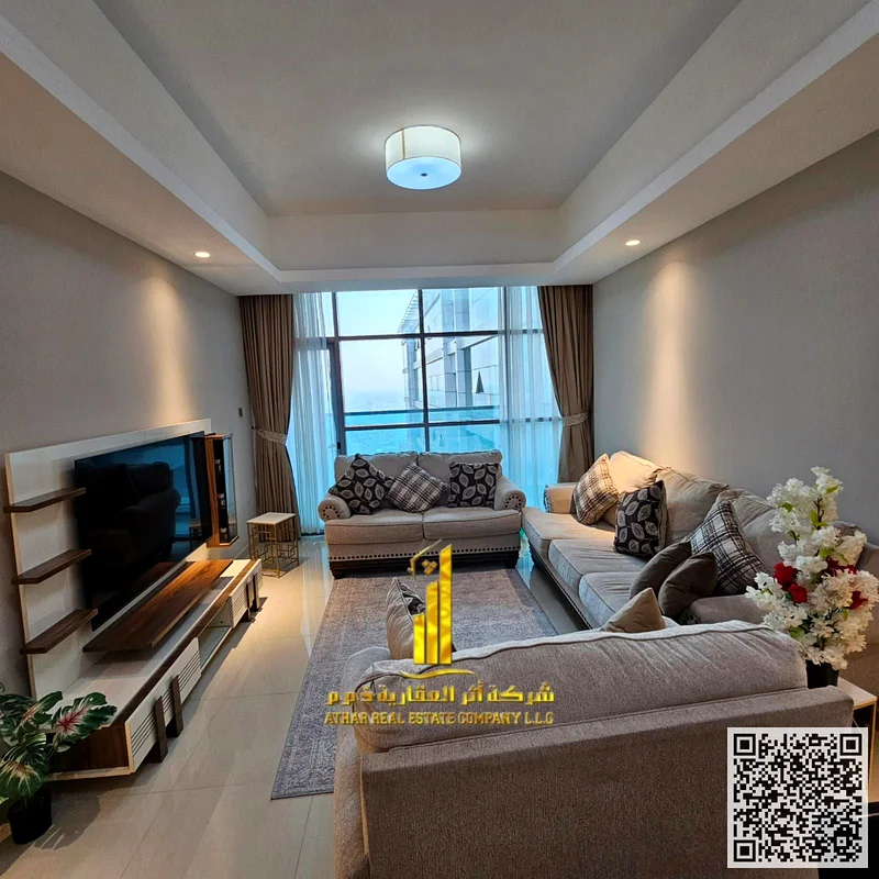 الشقة الأكثر فخامة ورفاهية، غرفة نوم واحدة وصالون، مفروشة بالكامل بأثاث جديد وأنيق جدًا، في موقع مميز جدًا،63838584463361113