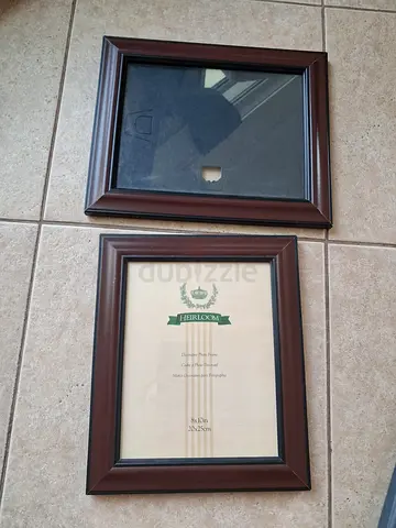 Photo frames - 2 matching brown - 20cm x 25cm