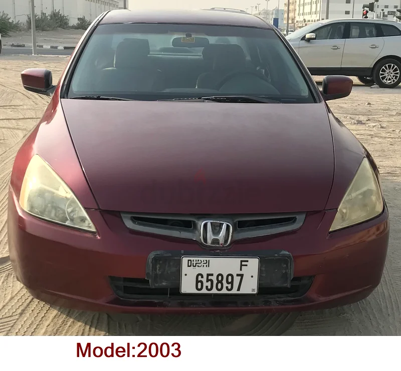 أكورد هوندا 2003 سعة 2.4 لتر بحالة ممتازة مسجلة حتى 14/06/202663699032759427113