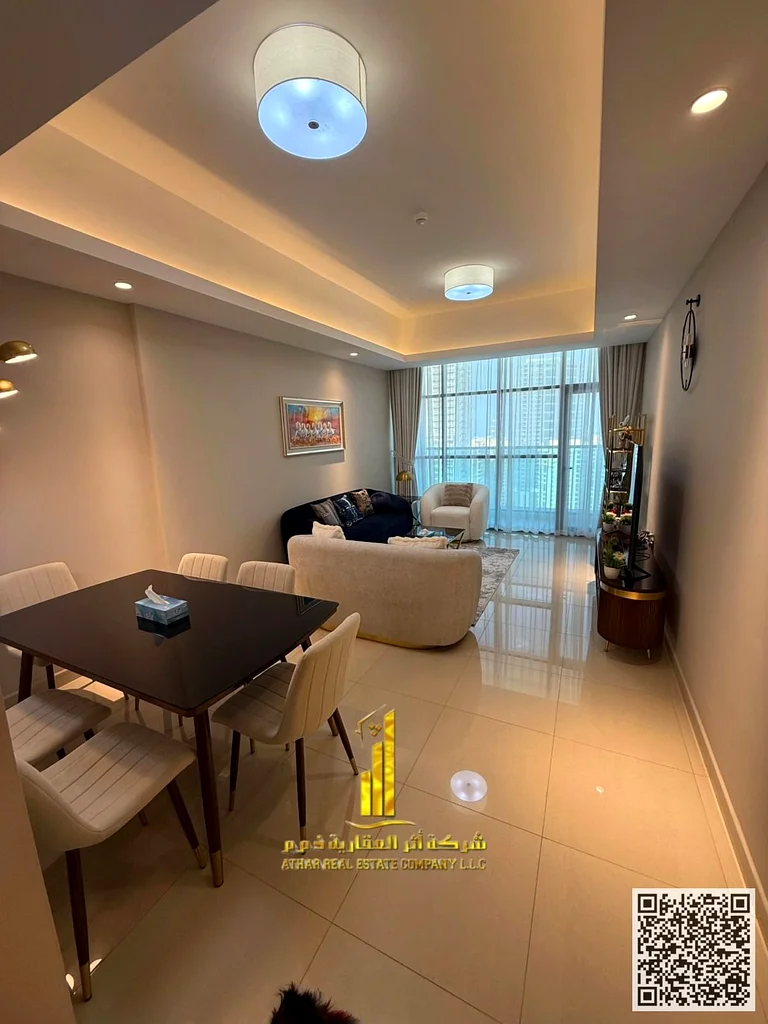 الشقة الأكثر فخامة ورفاهية، غرفة نوم واحدة وصالون، مفروشة بالكامل بأثاث جديد وأنيق جدًا، في موقع مميز جدًا،63838584454658113
