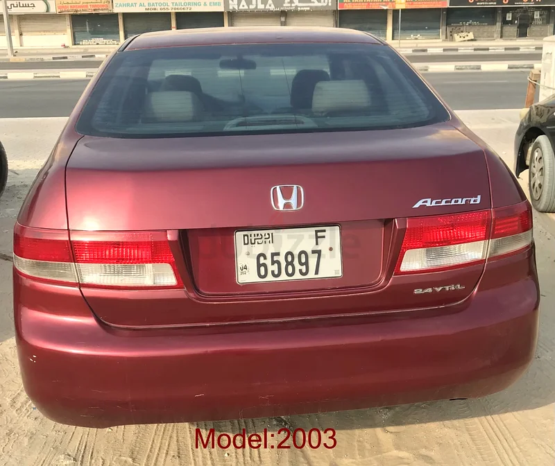أكورد هوندا 2003 سعة 2.4 لتر بحالة ممتازة مسجلة حتى 14/06/202663699032759427114