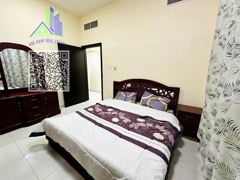 Fully furnished 2-bedroom apartment for monthly rent in Al Rowda 1, Ajman ، New furnishings, two bathrooms, balcony, and central air conditioning63837480045185111