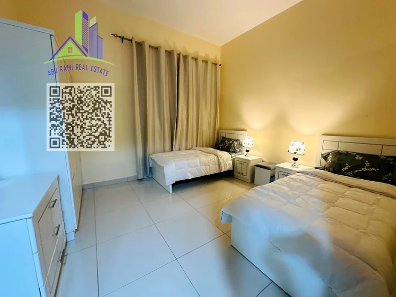 Fully furnished 2-bedroom apartment for monthly rent in Al Rowda 1, Ajman ، New furnishings, two bathrooms, balcony, and central air conditioning63837480045185112