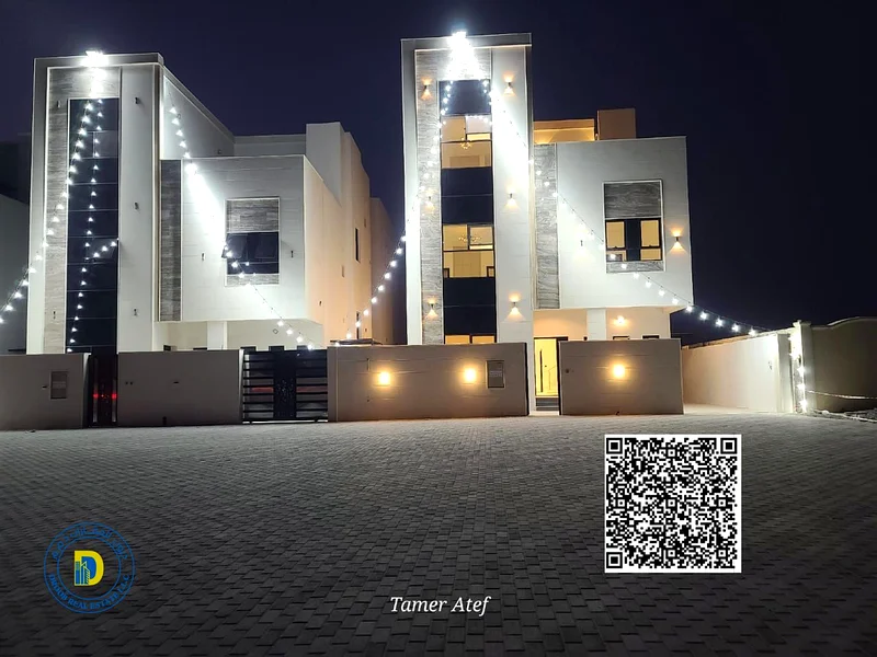 For sale, modern villa with 6 rooms and a roof, including registration fees, in the Al Helio 2 , super deluxe finishing, freehold , bank financing63909439907329110