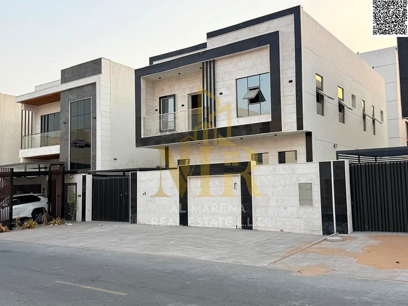 A villa with a price including registration and ownership fees on the main street, ready for occupancy in the most upscale areas of Ajman, freehold fo63910866174595111