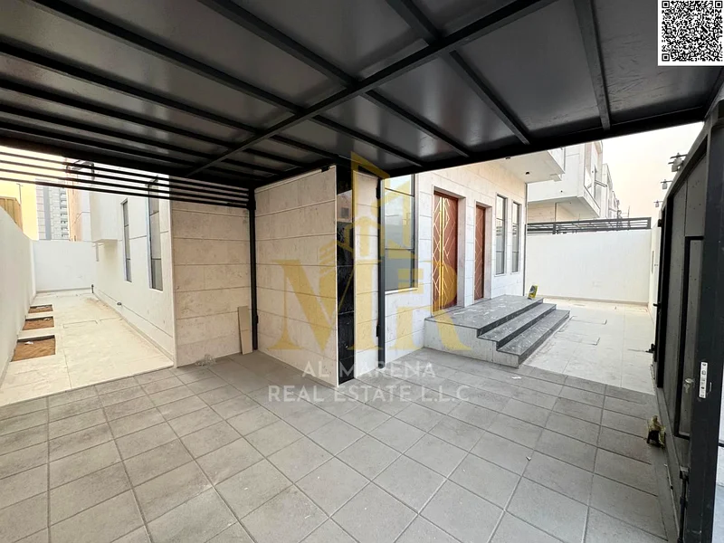 A villa with a price including registration and ownership fees on the main street, ready for occupancy in the most upscale areas of Ajman, freehold fo63910866174595114