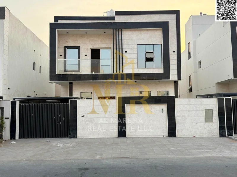 A villa with a price including registration and ownership fees on the main street, ready for occupancy in the most upscale areas of Ajman, freehold fo63910866174595110