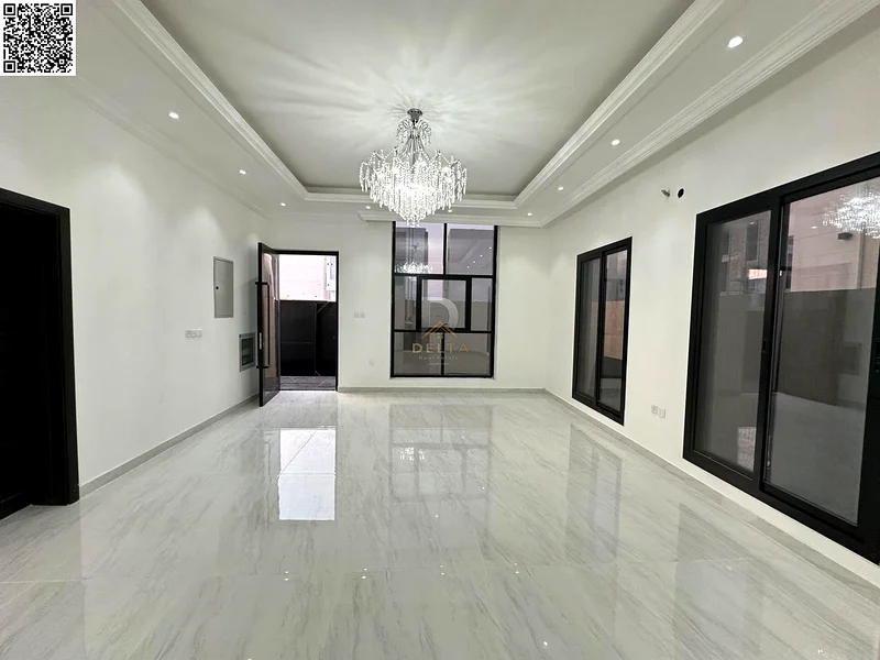 Villa for sale in Al Helio 2, Ajman, 5 master bedrooms with built-in wardrobes, a hall, two halls, and a spacious kitchen63909552285827114