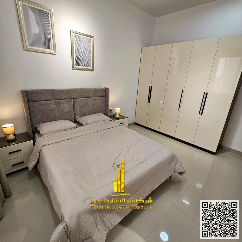 The most luxurious and upscale apartment, one bedroom and a hall with a balcony, a distinctive view, fully furnished, new, very elegant furniture, wit63837559451009110
