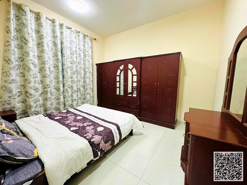 The most luxurious and beautiful two-bedroom apartment, furnished for monthly rent in Ajman, spacious area, VIP furniture, super deluxe finishes63837480035969114