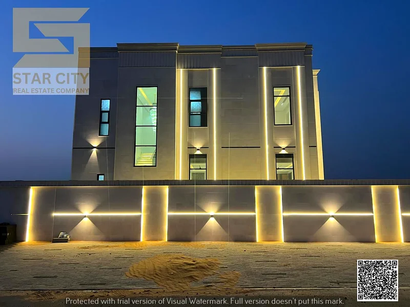 For sale, a classic villa, entirely made of stone, in Al Helio 2, Ajman, 4 master bedrooms, a living room, and a hall. Ready to move in, including reg63909440351234112